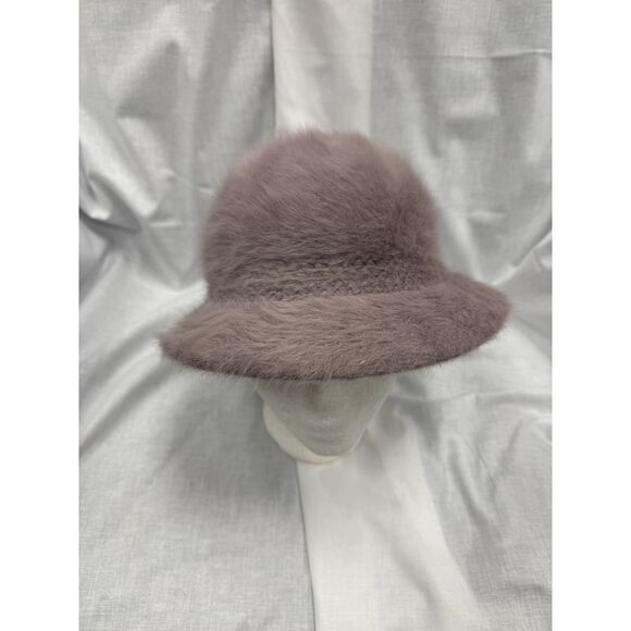 Luxurious Gray Fur Winter Beanie Hat Soft Warm Cozy Ski Cap - Picture 1 of 7
